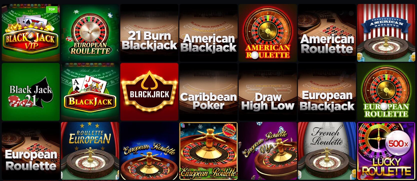 Neospin Casino Table Games